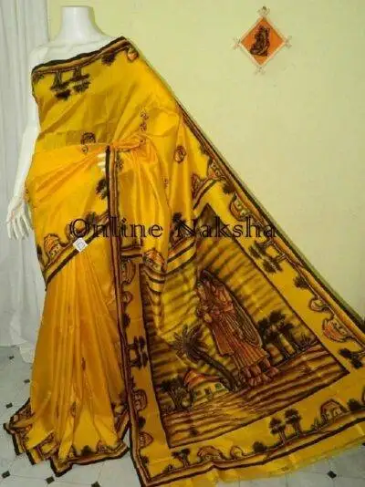 Bishnupuri Pure Silk Saree