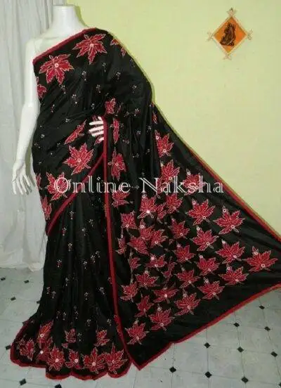 Trendy Applique Pure Silk