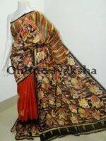 Bishnupuri Batik Silk Sari