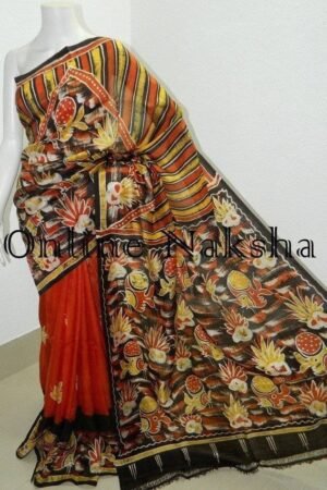 Bishnupuri Batik Silk Sari