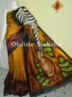Trendy Acid Paint Silk Saree