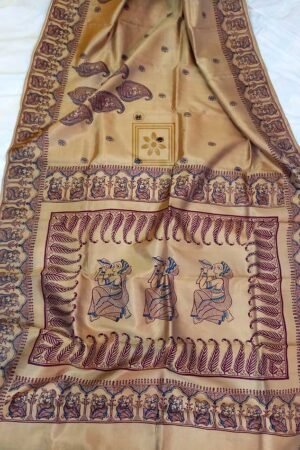Bishnupuri Silk Block Printed
