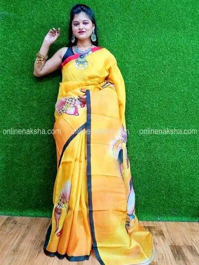 Hand Painted Silk Saree