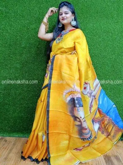 Hand Painted Silk Saree