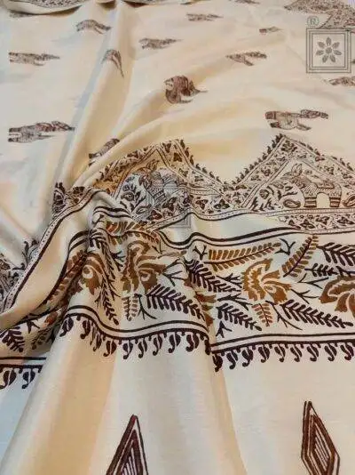 Block Printed Bhishnupuri Silk