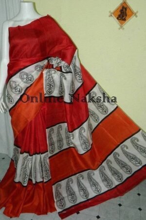 Block Painted Pure Silk