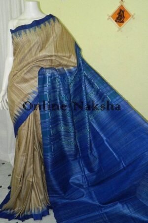 Handloom Ghicha Saree Ikkat Weaving