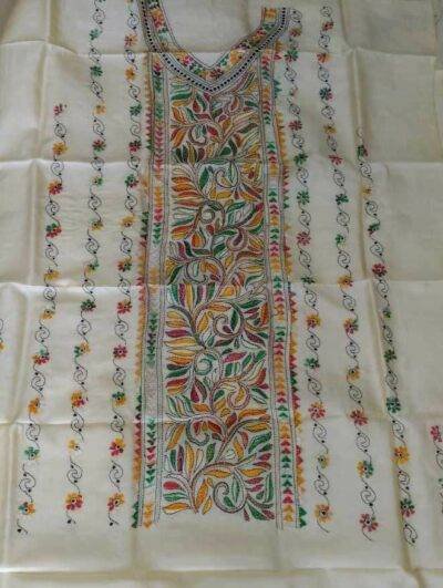 Kantha Stitch Dress Material