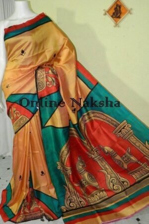 Modern Handpainted Silk
