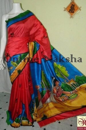Hand Painting Silk Saree