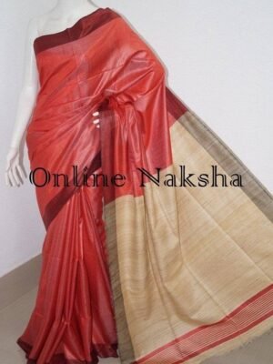 Ghicha Tussar Silk Saree
