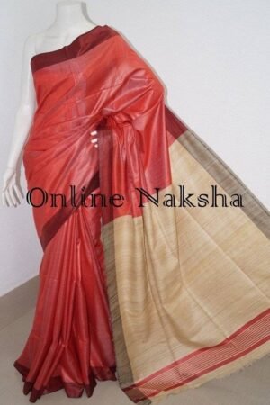 Ghicha Tussar Silk Saree