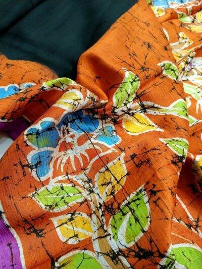 Batik Pure Silk Saree