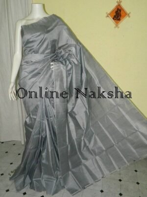 Plain Pure Silk Saree Online