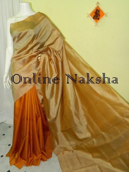 3323 Half Half Pure Silk Saree Onlinenaksha