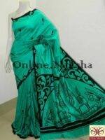 Hand paint Saree