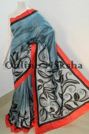 Acid Paint Silk Saree