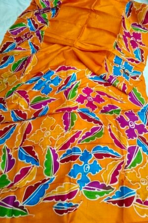 Batik Print Silk Sari