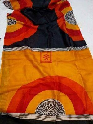 Printed Silk Sari Online