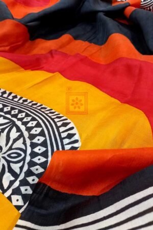 Printed Silk Sari Online