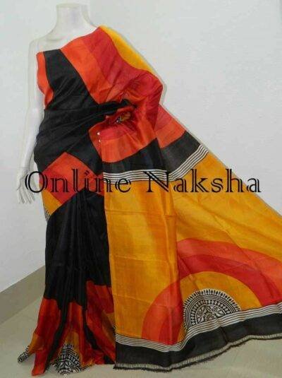 Printed Silk Sari Online
