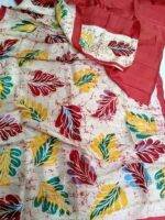 Red And White Saree