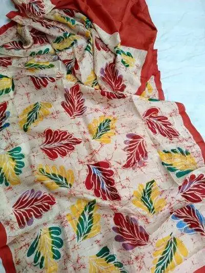 Red And White Saree