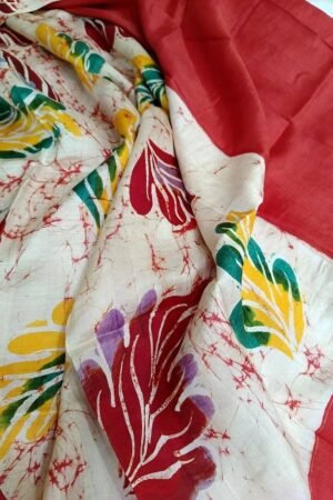 Red And White Saree