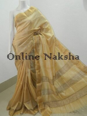 Tussar Zari Sari