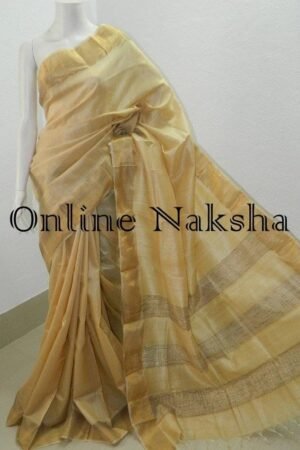 Tussar Zari Sari