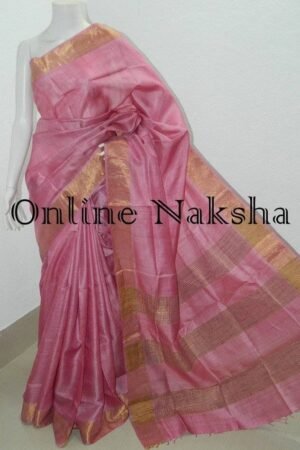 Tussar Zari Border Sarees