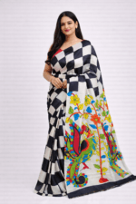 Acid Painted Silk Saree Online