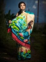 Hand Paint Silk Saree Online