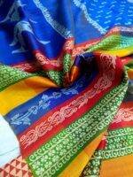 Handloom Block Print Saree