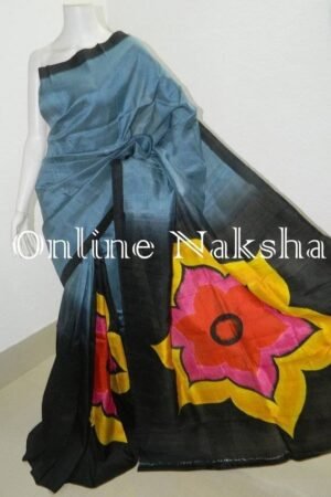 Acid Paint Pure Soft Silk Saree
