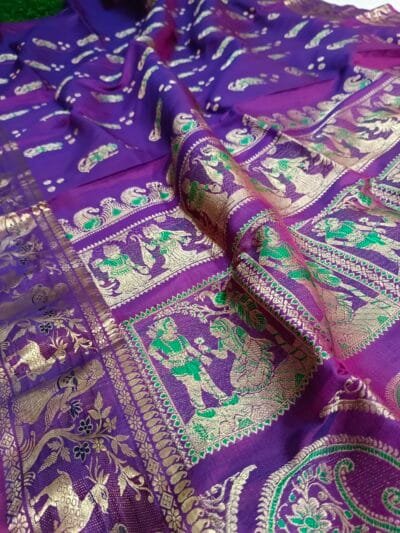 Bishnupuri Swarnachari Saree Online