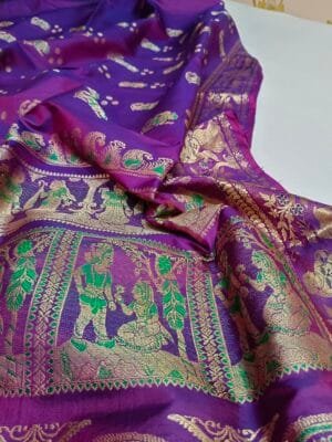Bishnupuri Swarnachari Saree Online
