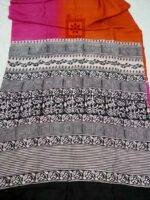 Pure Silk Block Print Saree