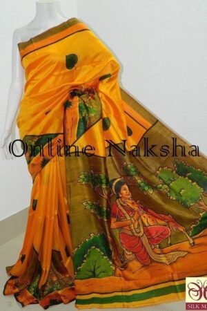 Handpainted Handloom Silk Saree