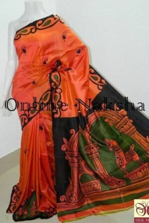 Hand Paint Silk Saree Online