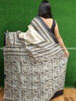 Hand Block Printed Saree in Pure Silk