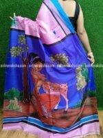 Stylish Handpainted Silk Sarees
