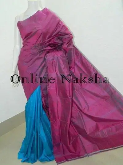 Dual Tone Pure Silk Saree Online