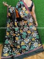 Floral Handpainted Pure Silk Saree Online