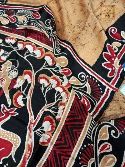 Hand Paint Handloom Batik Sarees Online