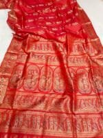 Orange Swarnachari Wedding Saree