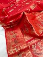 Orange Swarnachari Wedding Saree