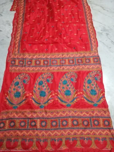 Hand Embroidery Silk Saree