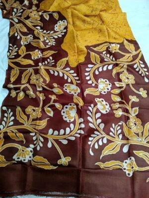 Handpaint Batik Pure Silk Saree