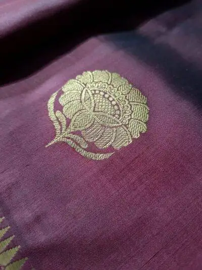 Bishnupuri Swarnachari Silk Saree